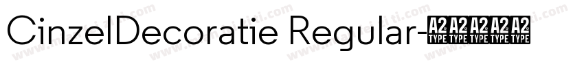 CinzelDecoratie Regular字体转换